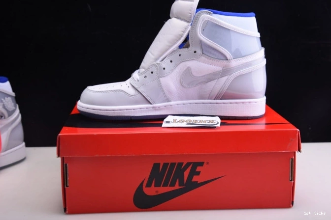 1st Kicks Shoes Air Blue CK6637-104 1 Zoom Jordan Racer Retro High White 0715